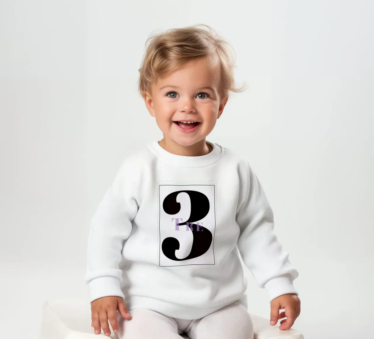 Numero 3 sudadera de bebé de In Full Color