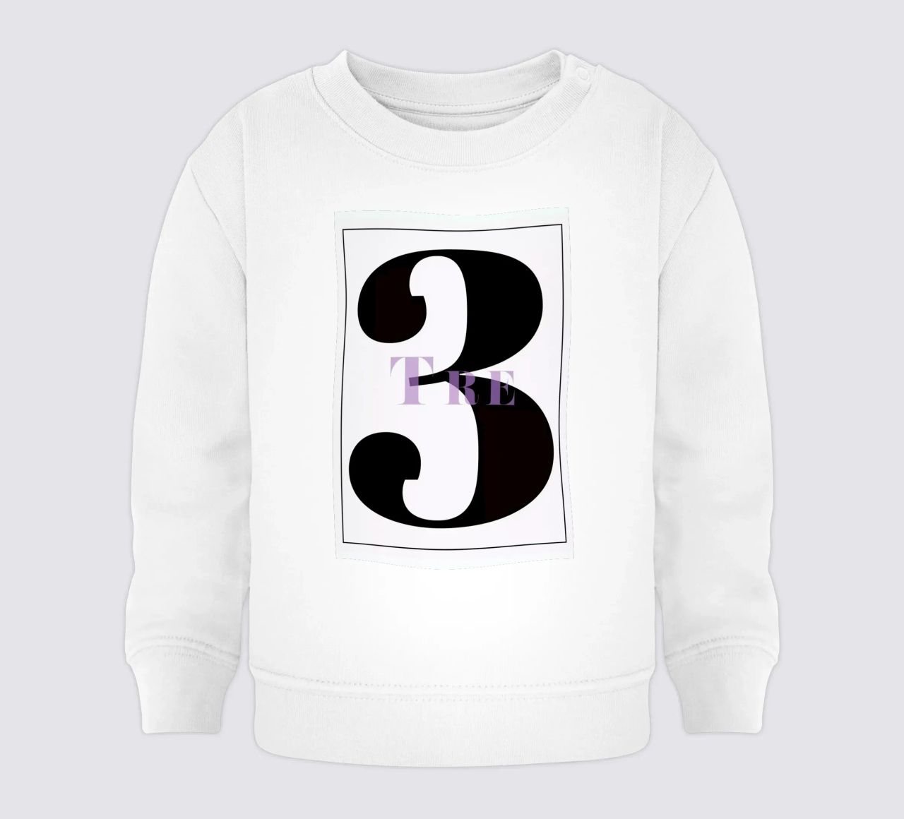 Numero 3 felpa neonato da In Full Color