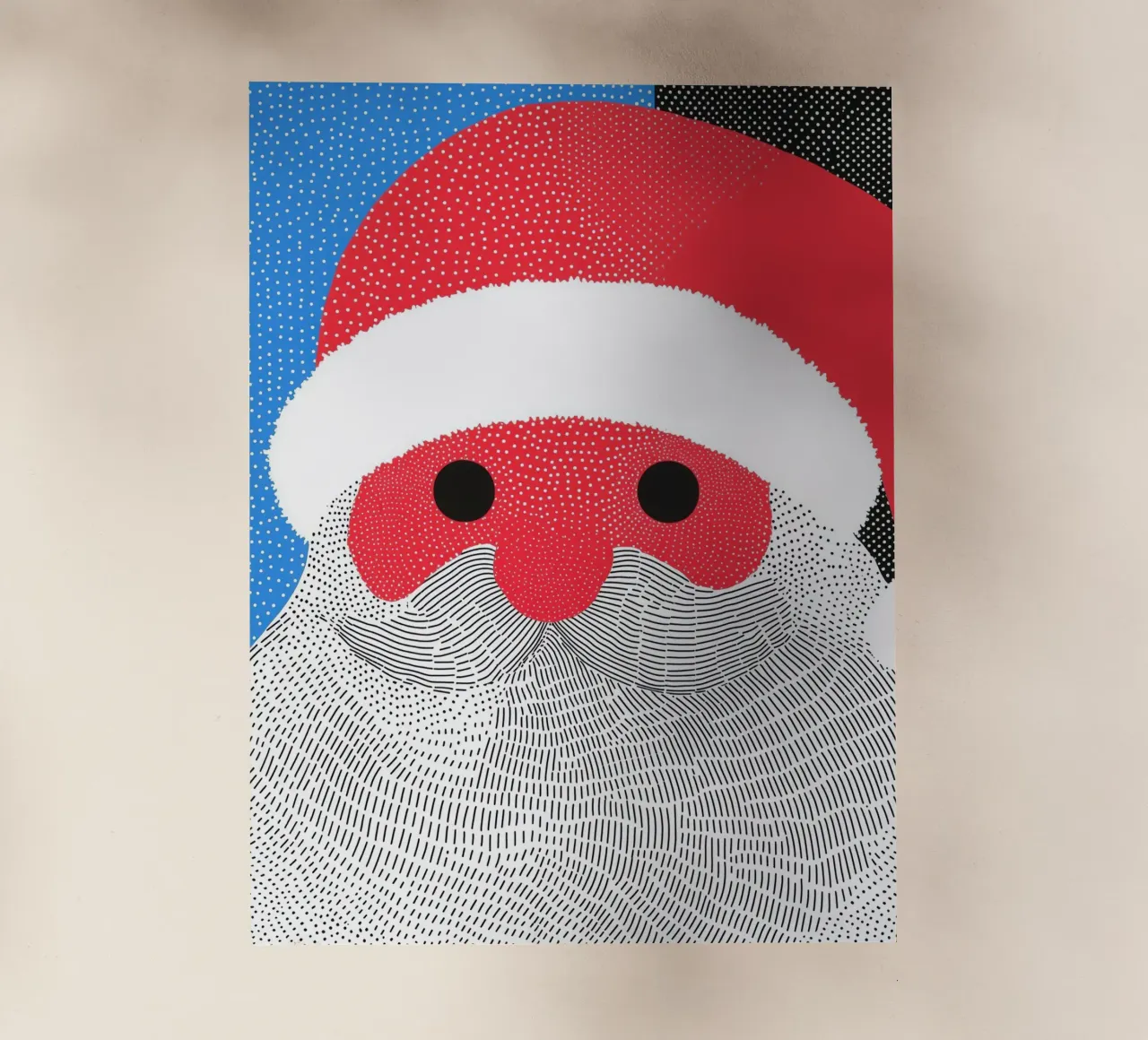 Santa Claus Line Art | Christmas backlit film by Autofocus