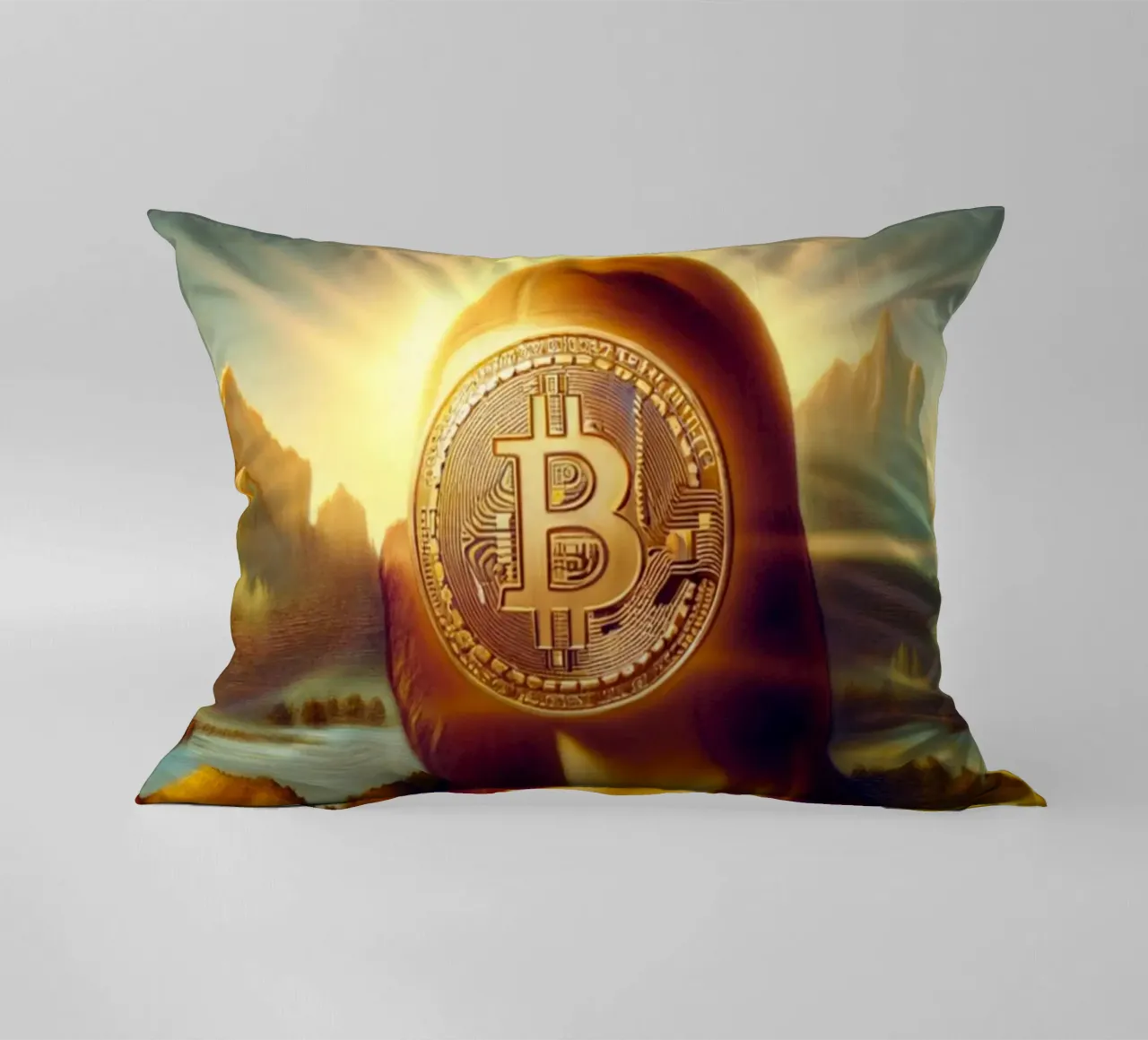 Mona at 100K_BTC cuscino da Crypto_Jungle