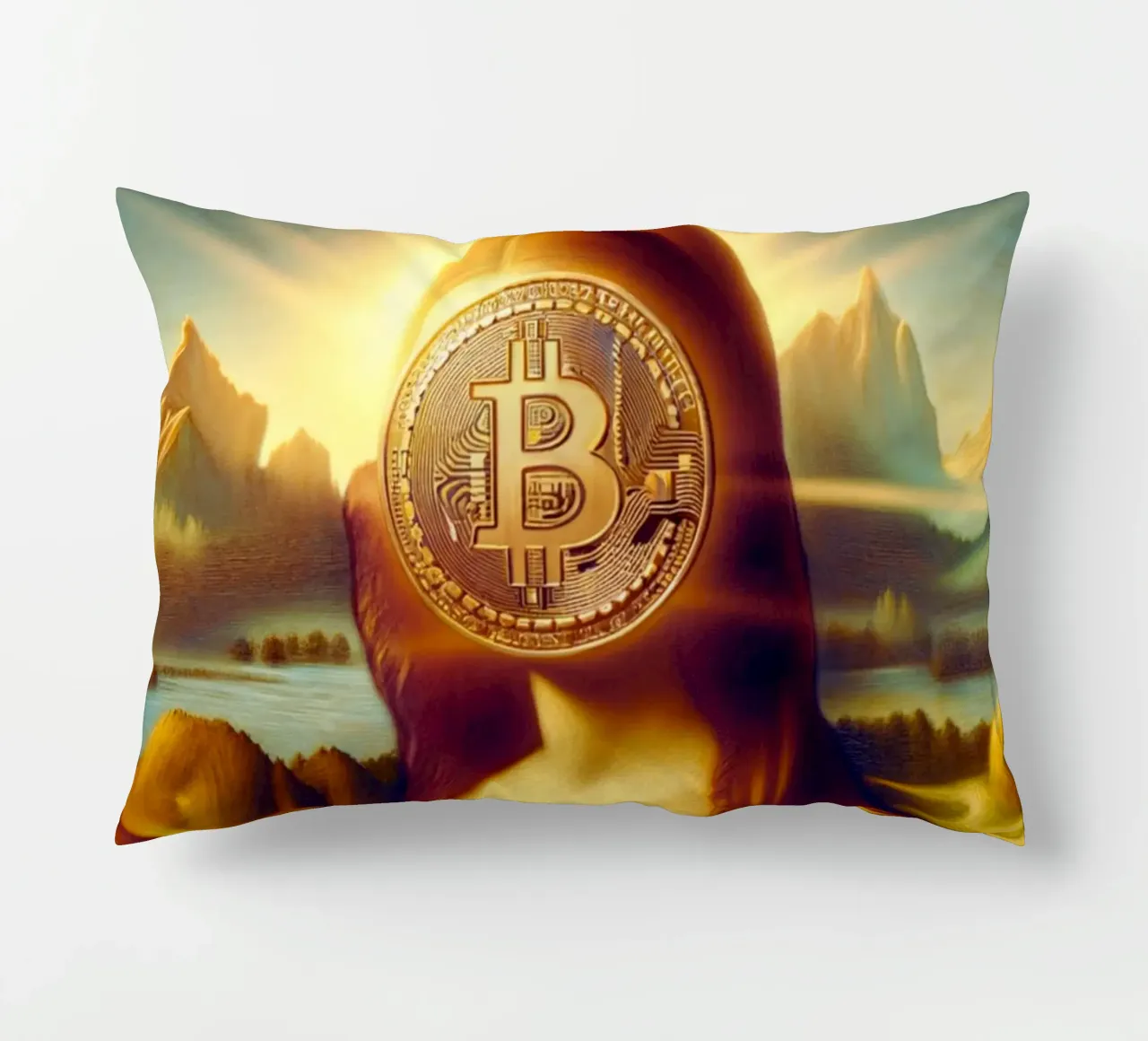 Mona at 100K_BTC cuscino da Crypto_Jungle