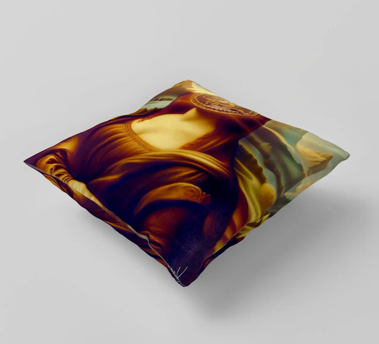 Mona at 100K_BTC cuscino da Crypto_Jungle