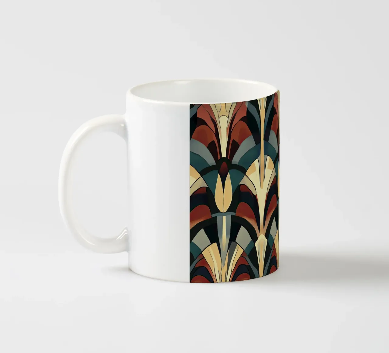 Art Deco "Radiance Reimagined" ceramic mug by Golden Era