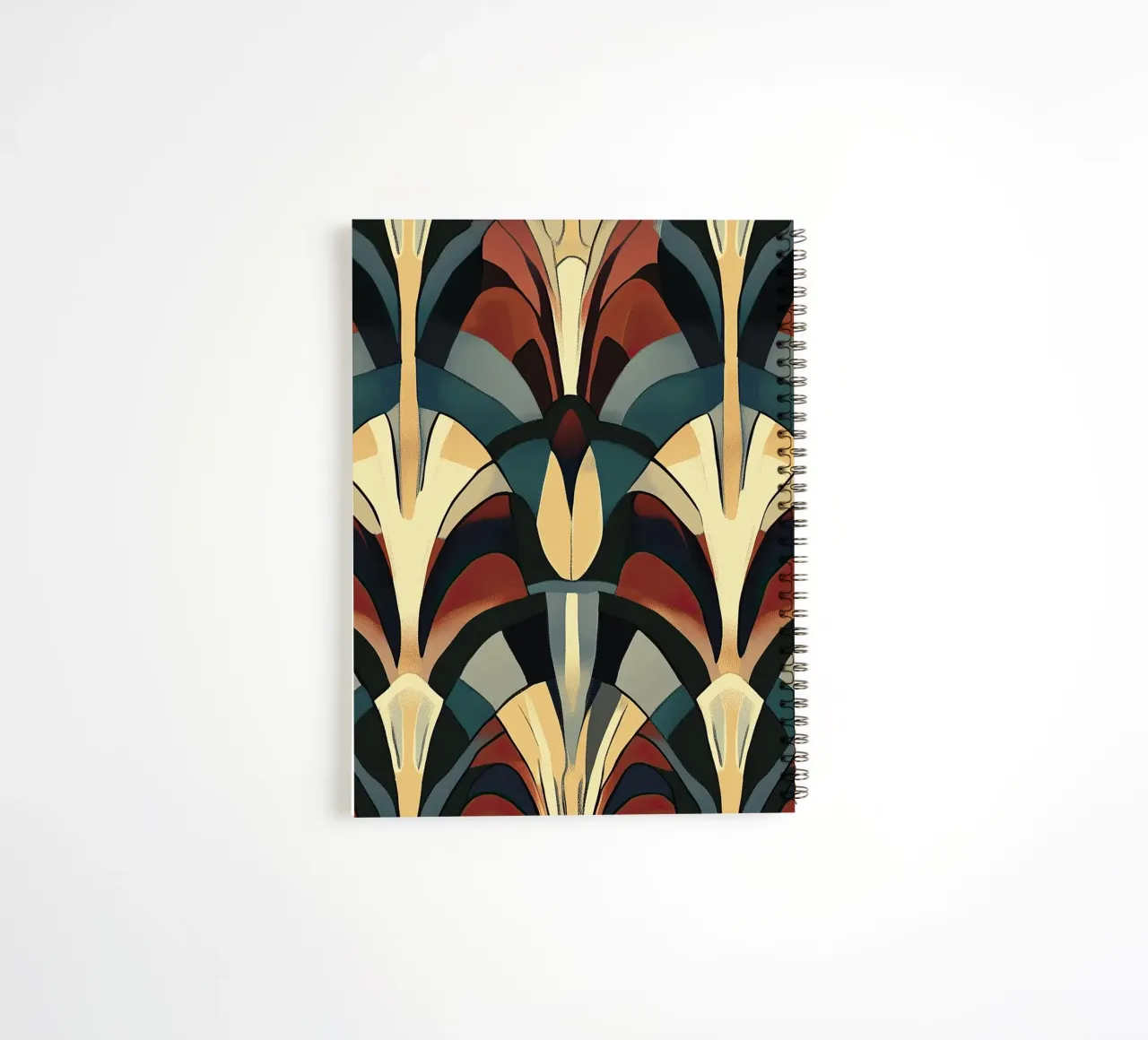 Art Deco "Radiance Reimagined" notitieboek met spiraal van Golden Era
