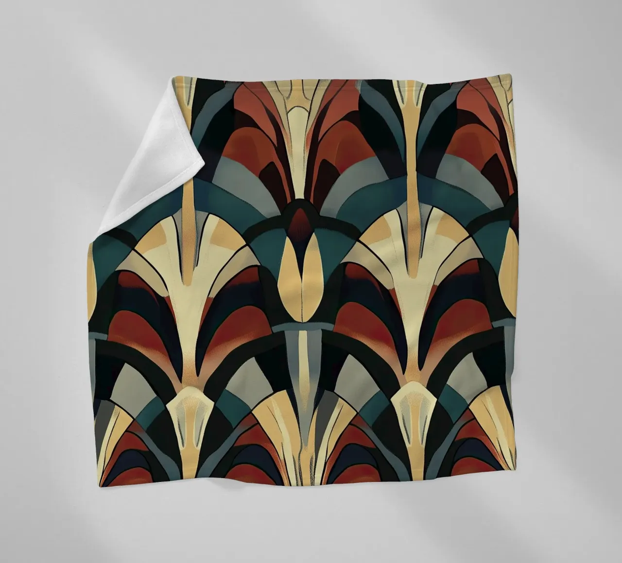 Art Deco "Radiance Reimagined" fleece blanket by Golden Era