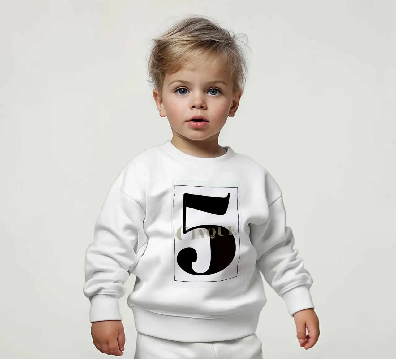 Numero 5 sudadera de bebé de In Full Color