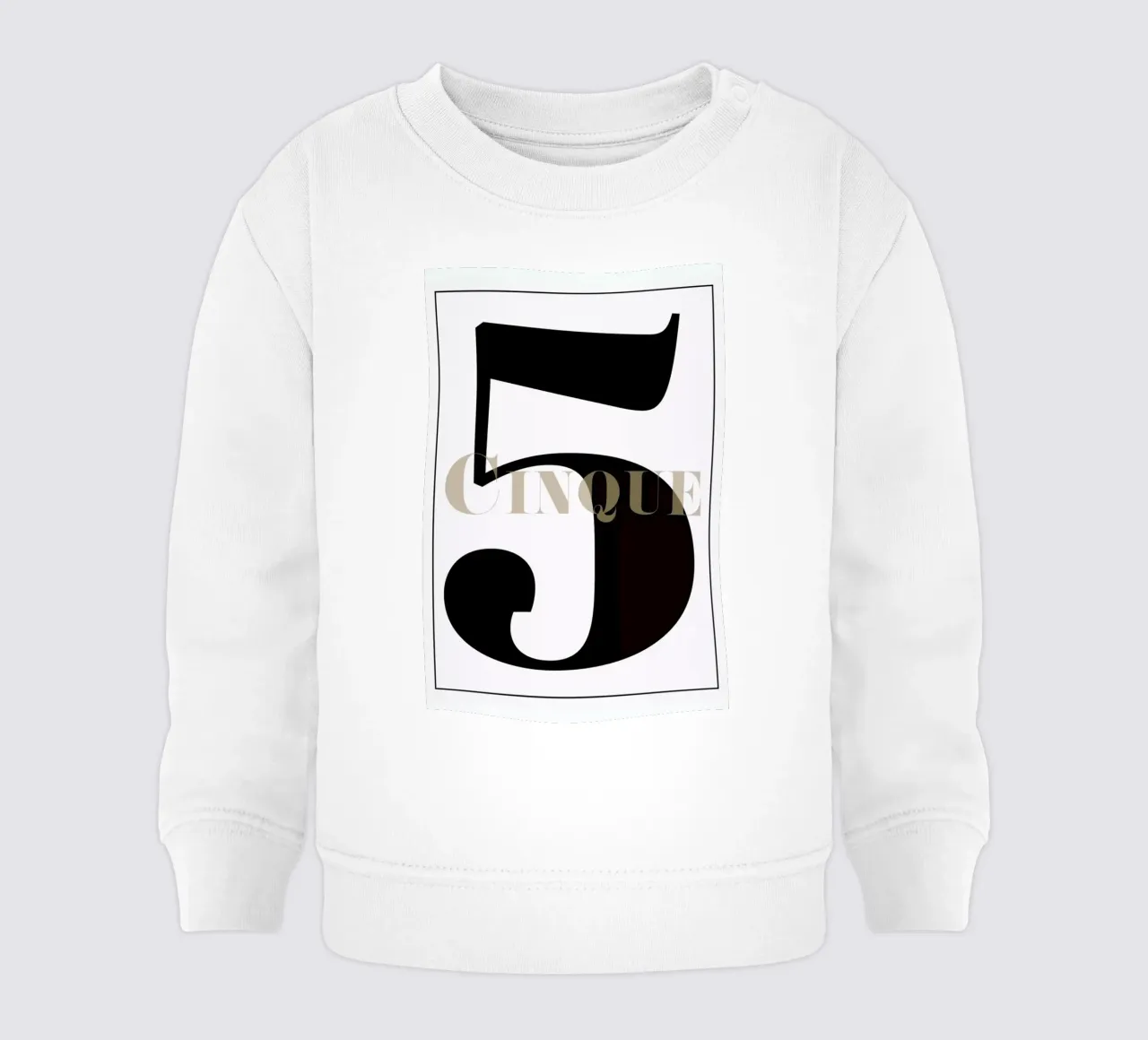 Numero 5 sudadera de bebé de In Full Color