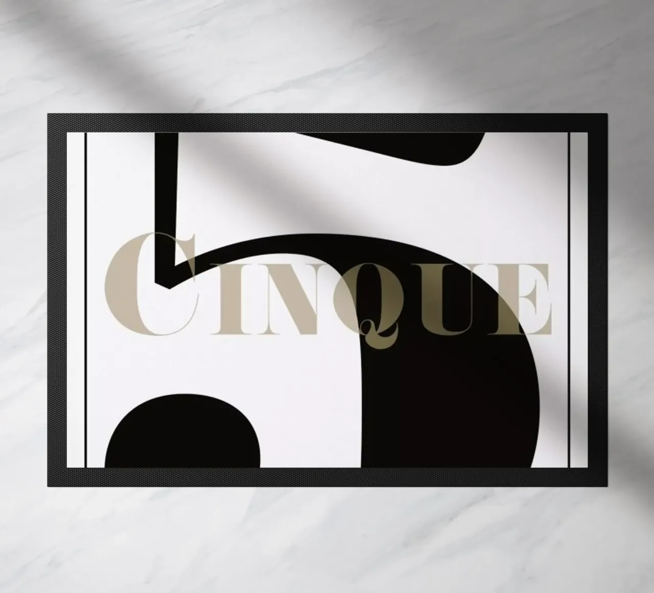 Numero 5 deurmat van In Full Color