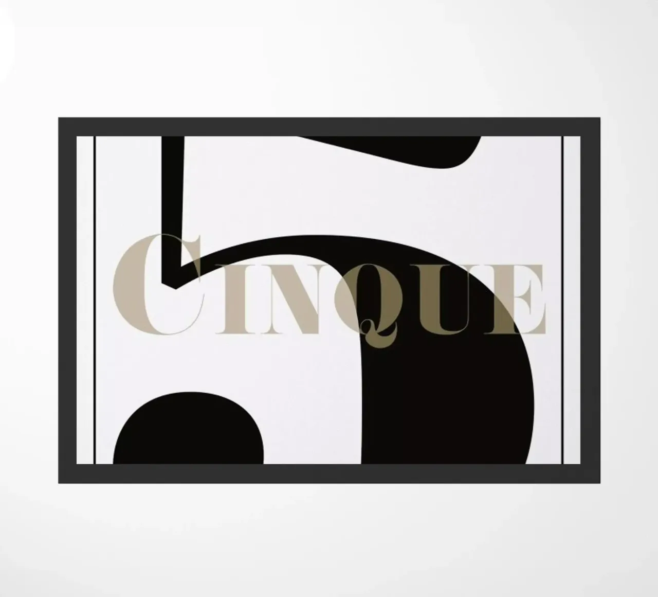 Numero 5 deurmat van In Full Color