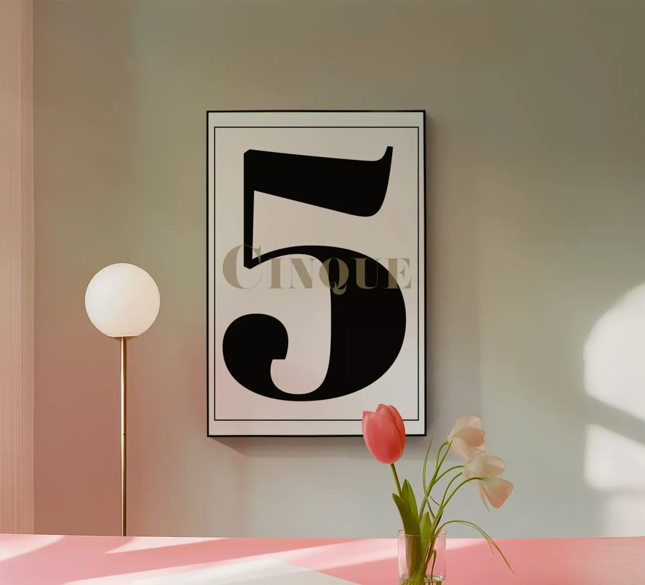 Numero 5 plexiglass da In Full Color