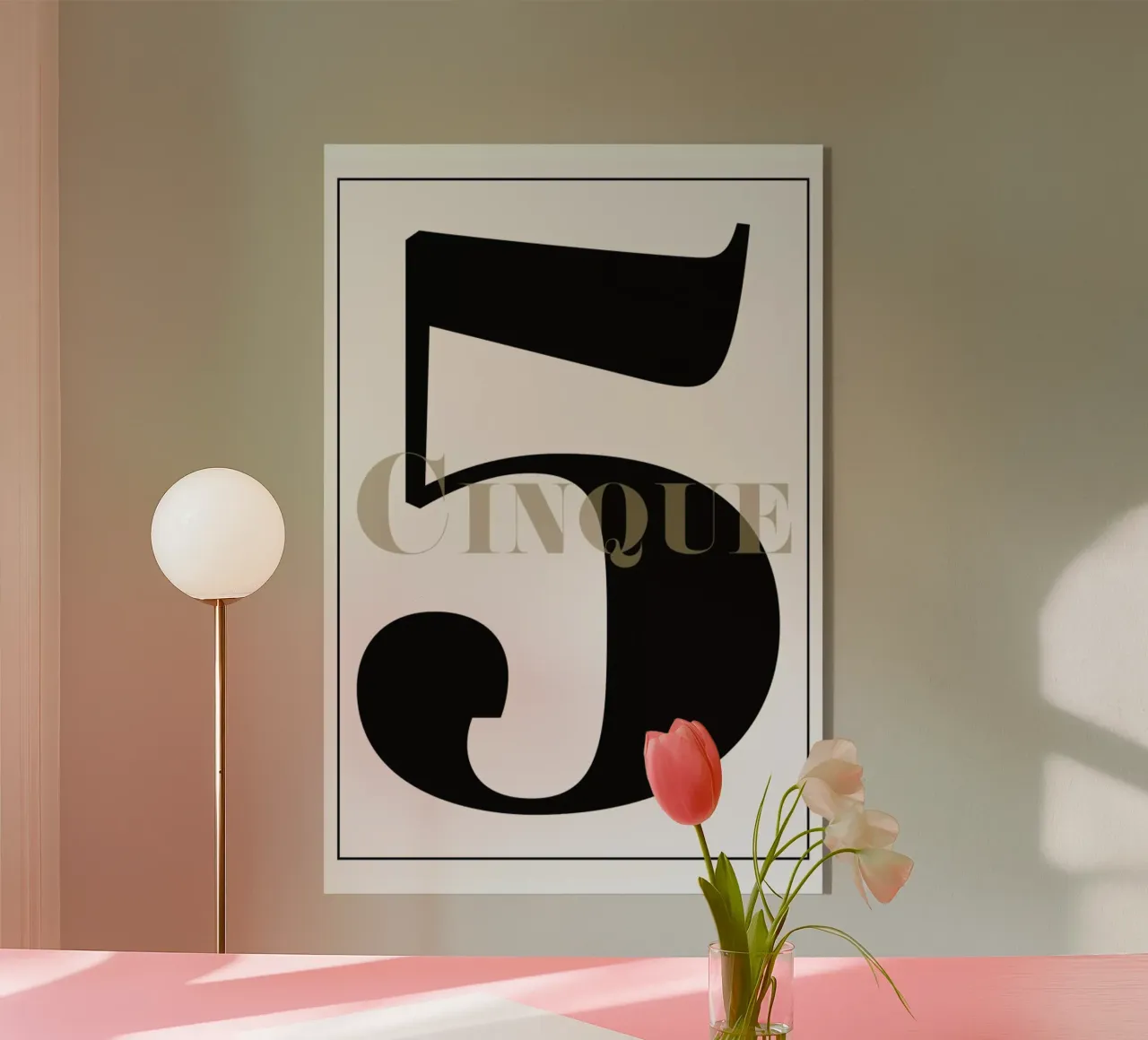 Numero 5 plexiglass da In Full Color