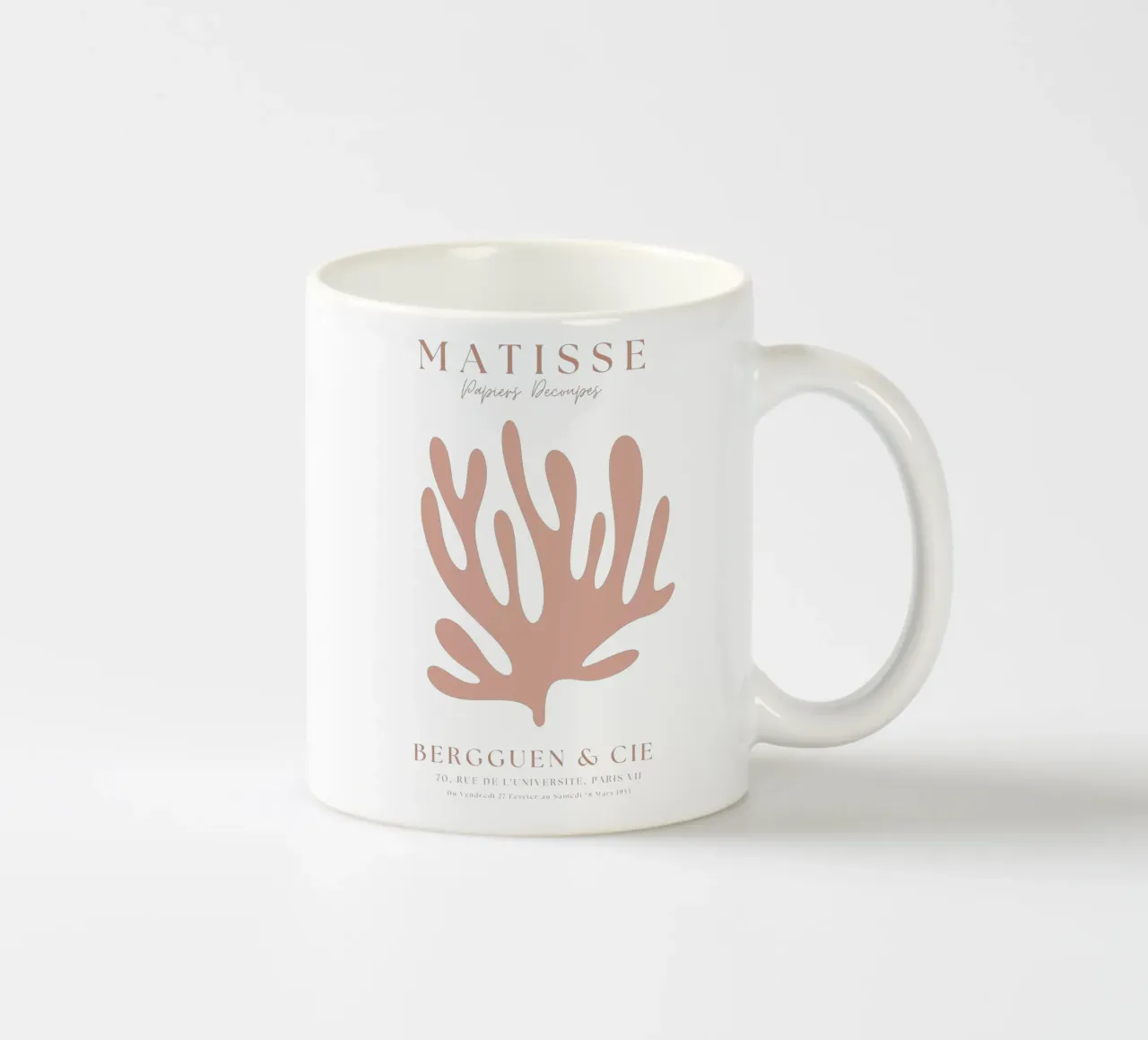Beige Matisse Art ,Neutre Henri Matisse Exhibition Poster mug en céramique de pdigitalprints