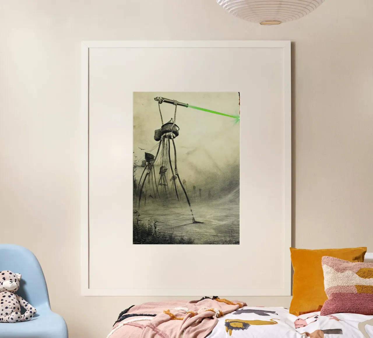 WAR OF THE WORLDS poster with aluminum frame by Einfach Uebel
