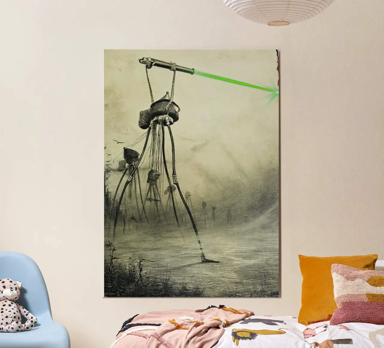 WAR OF THE WORLDS poster with aluminum frame by Einfach Uebel