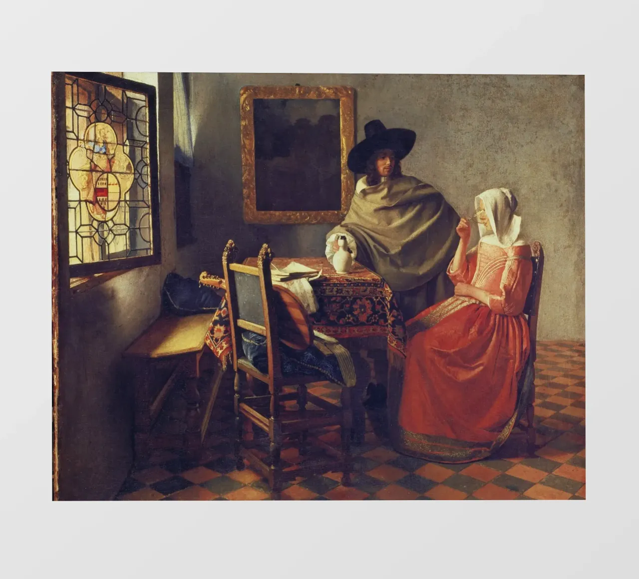 Vermeer - The Glass of Wine pvc cover by ARTOTHEK