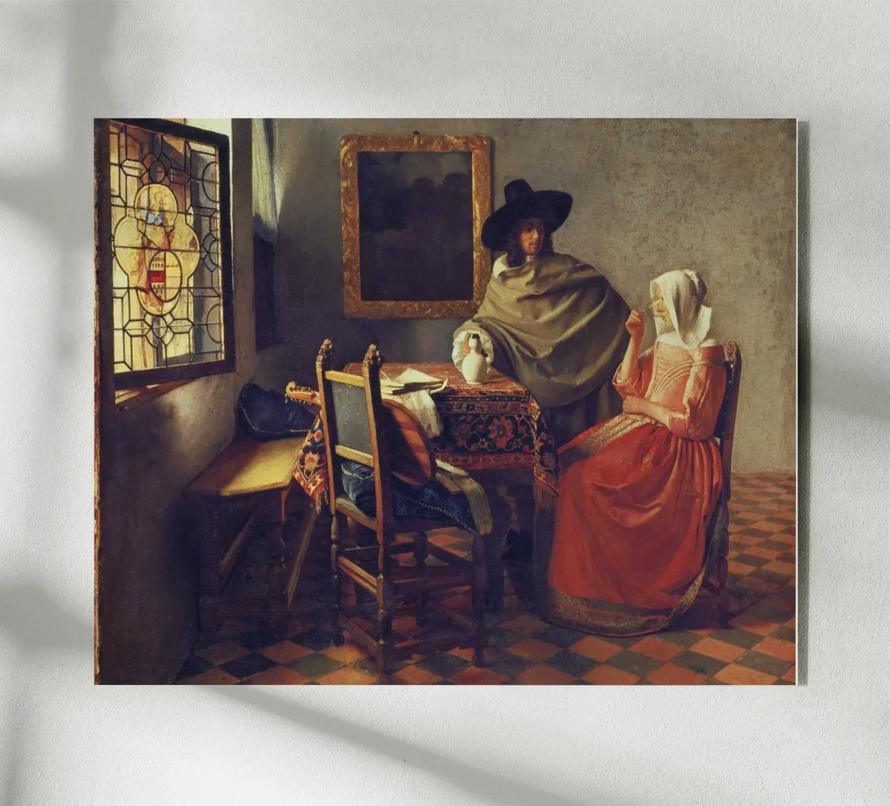 Vermeer - La copa de vino metacrilato de ARTOTHEK