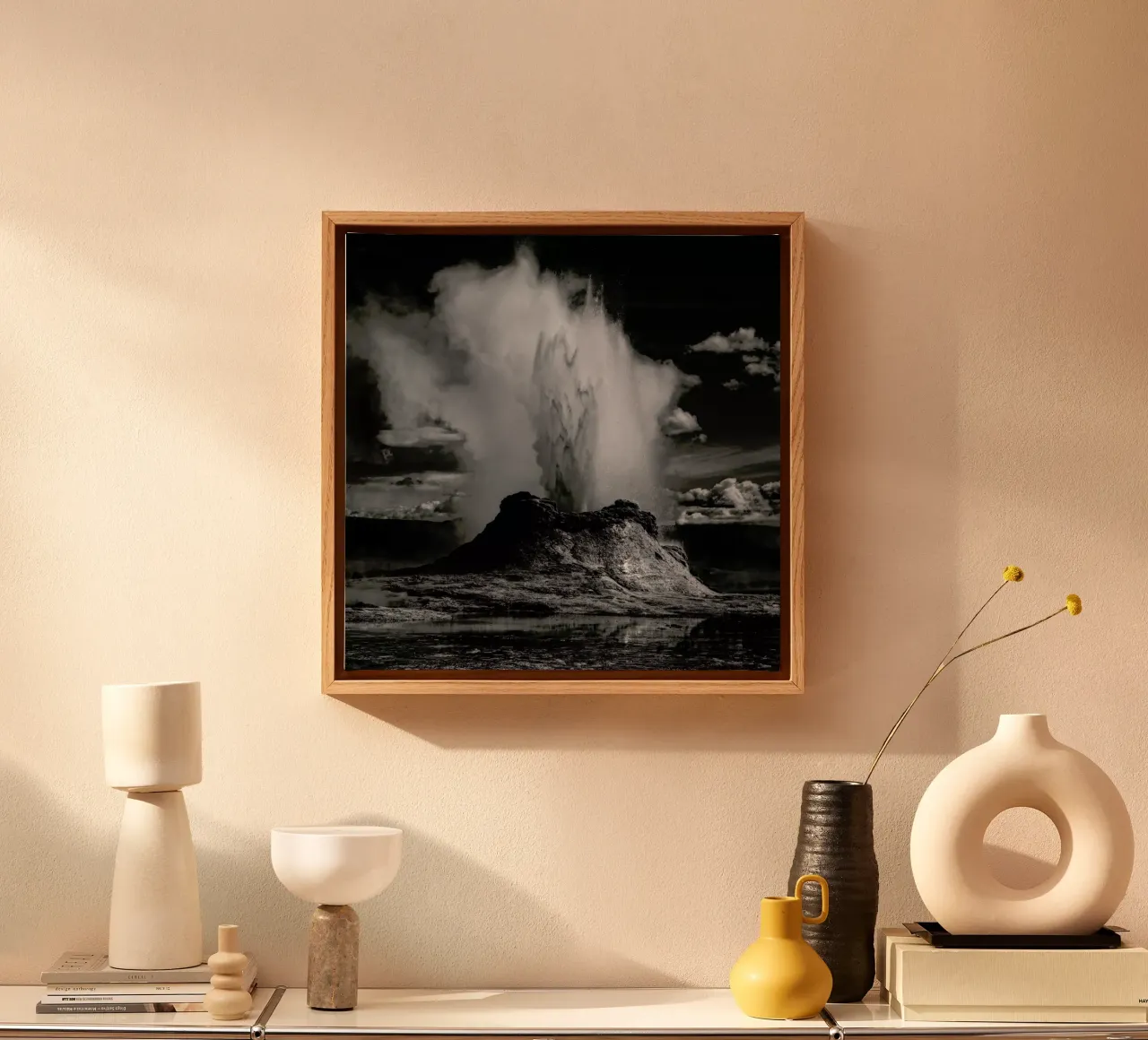 Castle Geyser -Yvette Depaepe canvas with Floater frame by Pictufy
