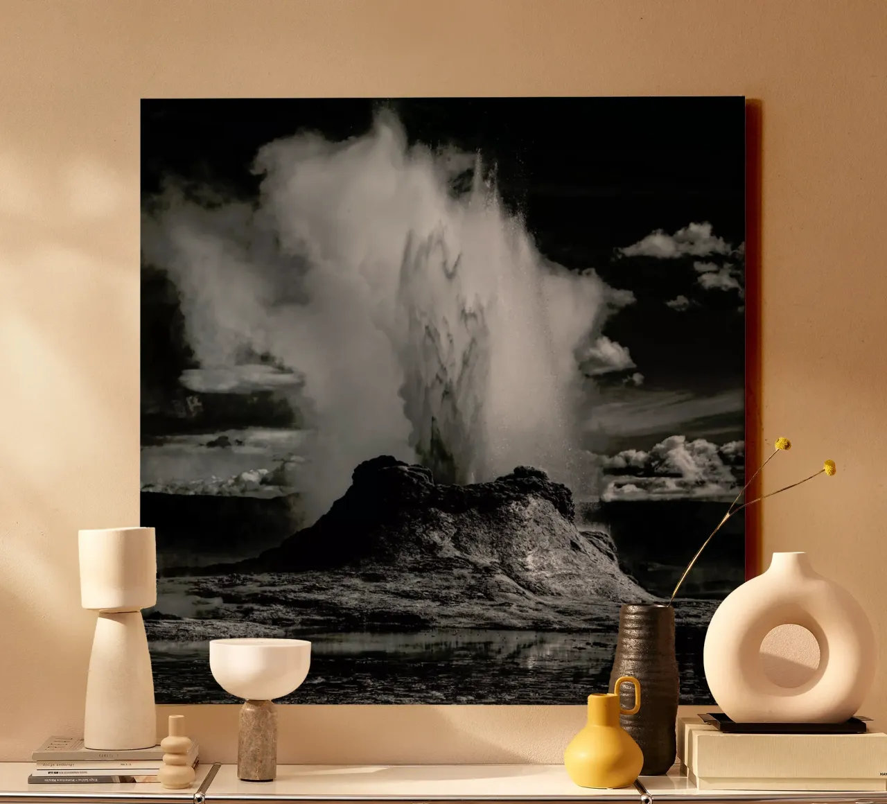 Castle Geyser -Yvette Depaepe canvas with Floater frame by Pictufy