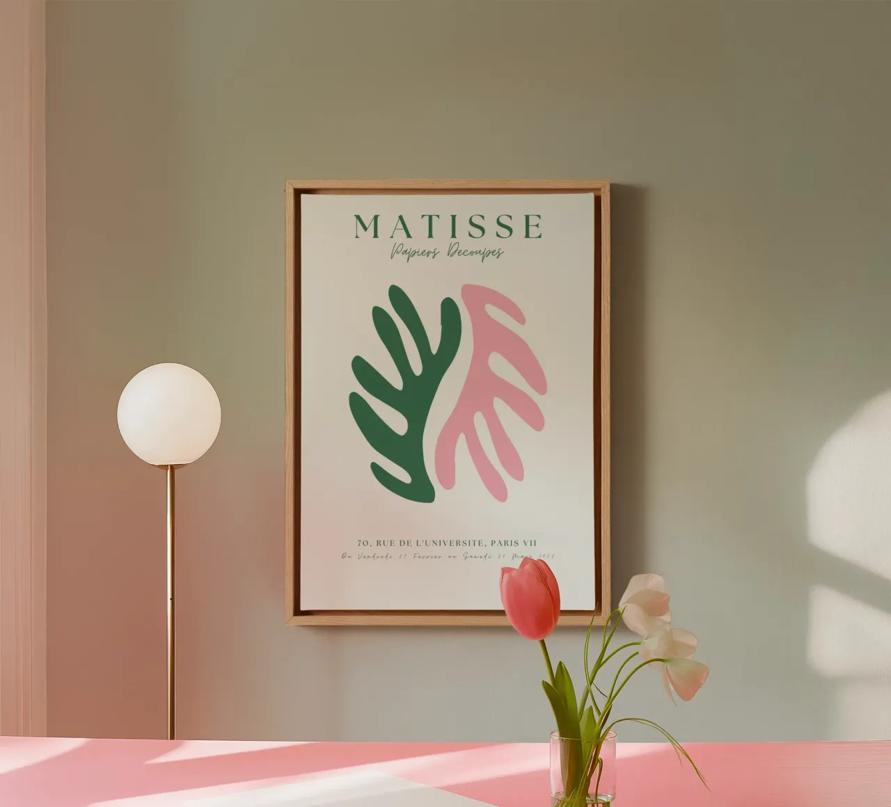 Matisse Floral Print Matisse Print Berggruen and cie canvas with Floater frame by pdigitalprints
