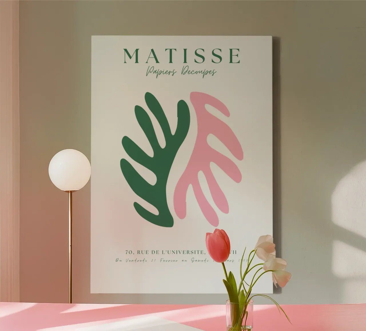 Matisse Floral Print Matisse Print Berggruen and cie canvas with Floater frame by pdigitalprints