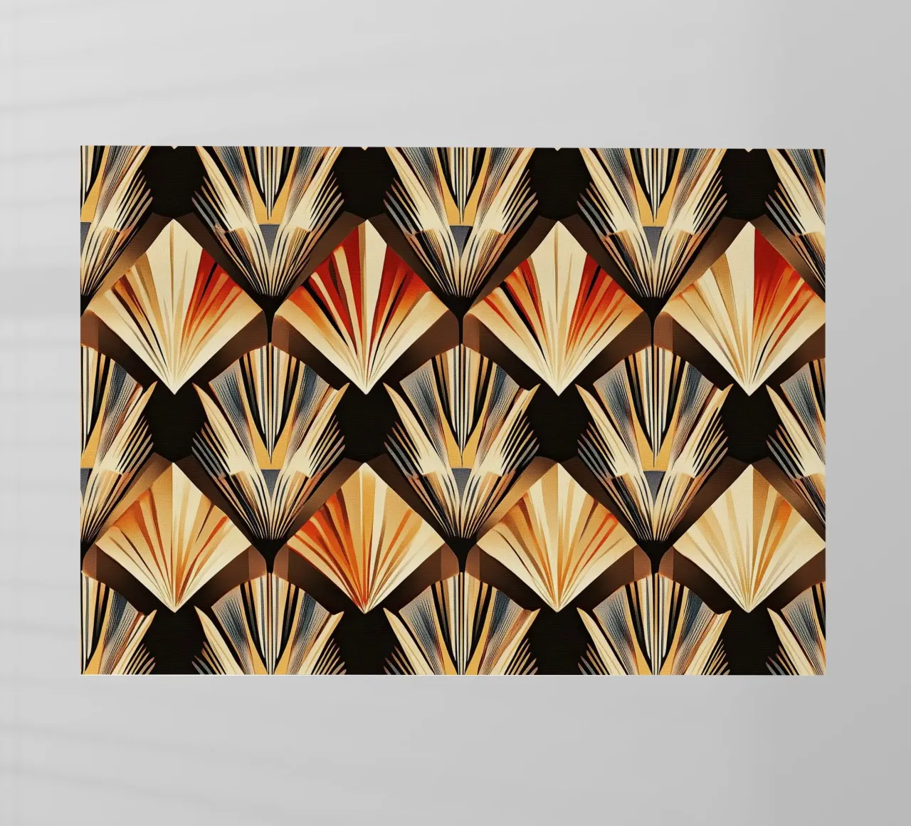 Art Deco "Lustrous Visions" pellicola backlit da Golden Era
