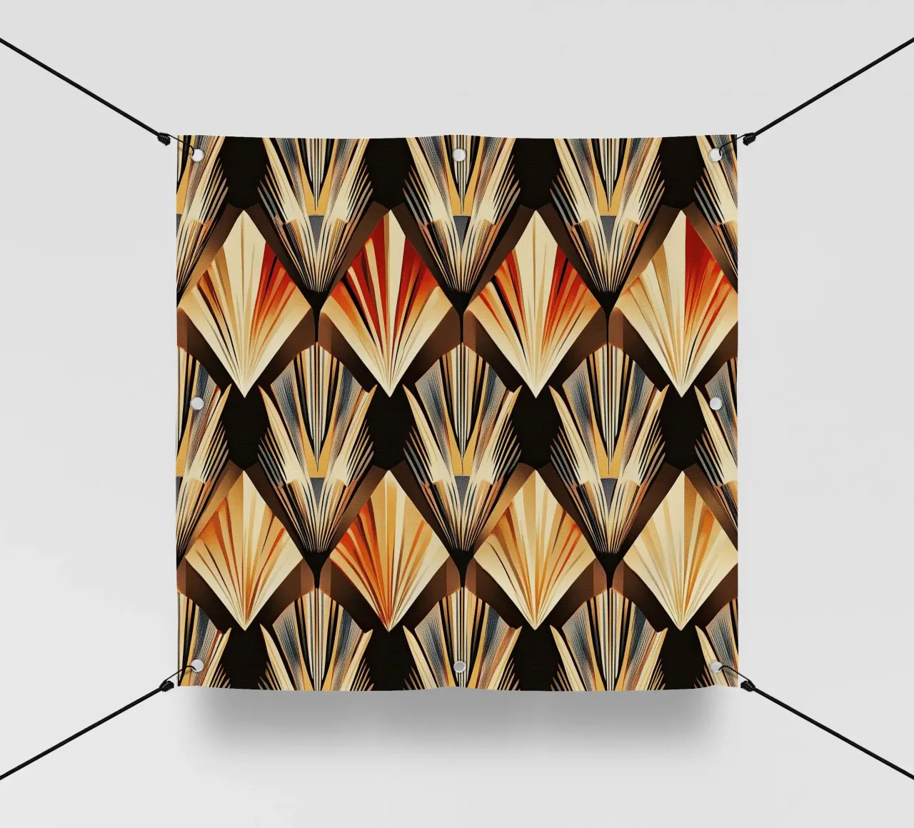 Art Deco "Lustrous Visions" telo in pvc da Golden Era