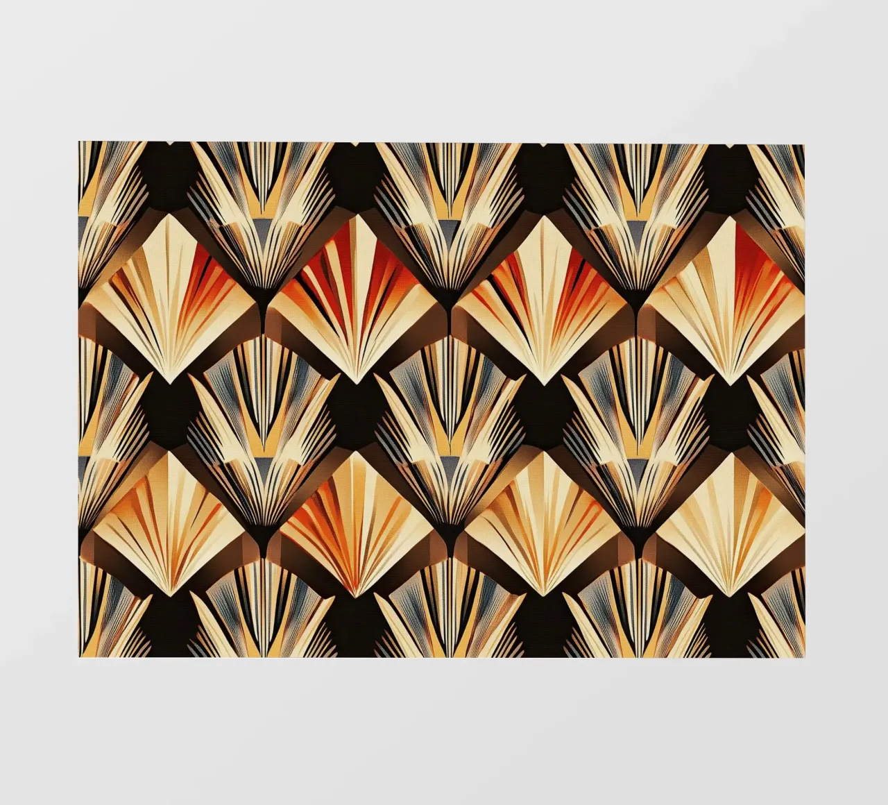 Art Deco "Lustrous Visions" telo in pvc da Golden Era