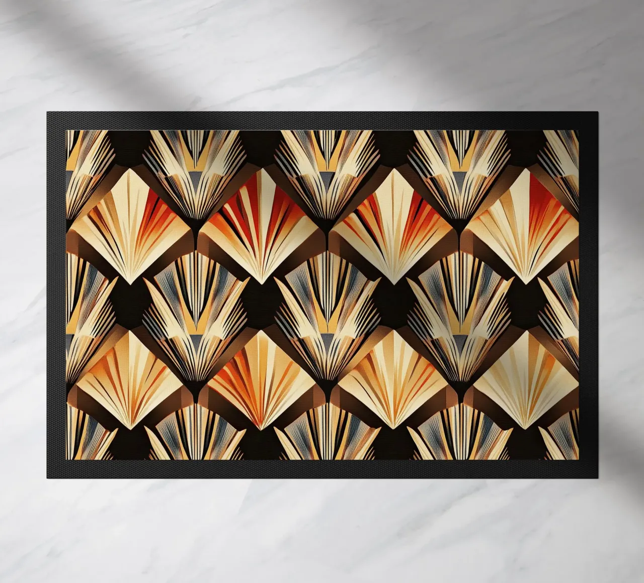Art Deco "Lustrous Visions" zerbino da Golden Era