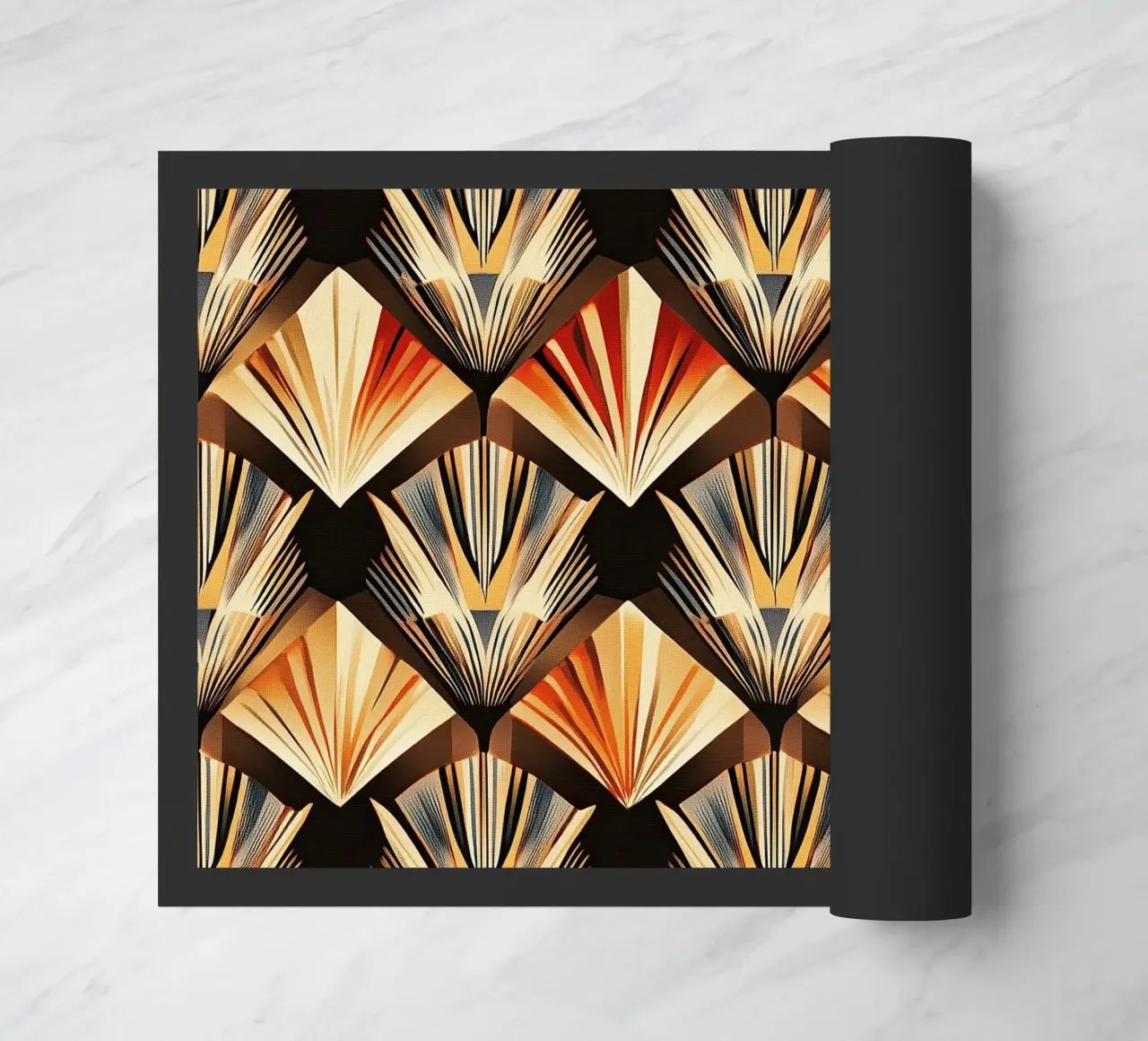 Art Deco "Lustrous Visions" zerbino da Golden Era