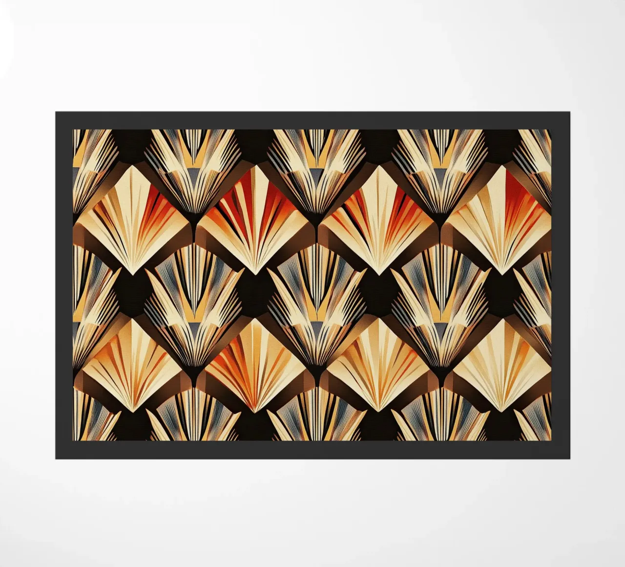 Art Deco "Lustrous Visions" zerbino da Golden Era