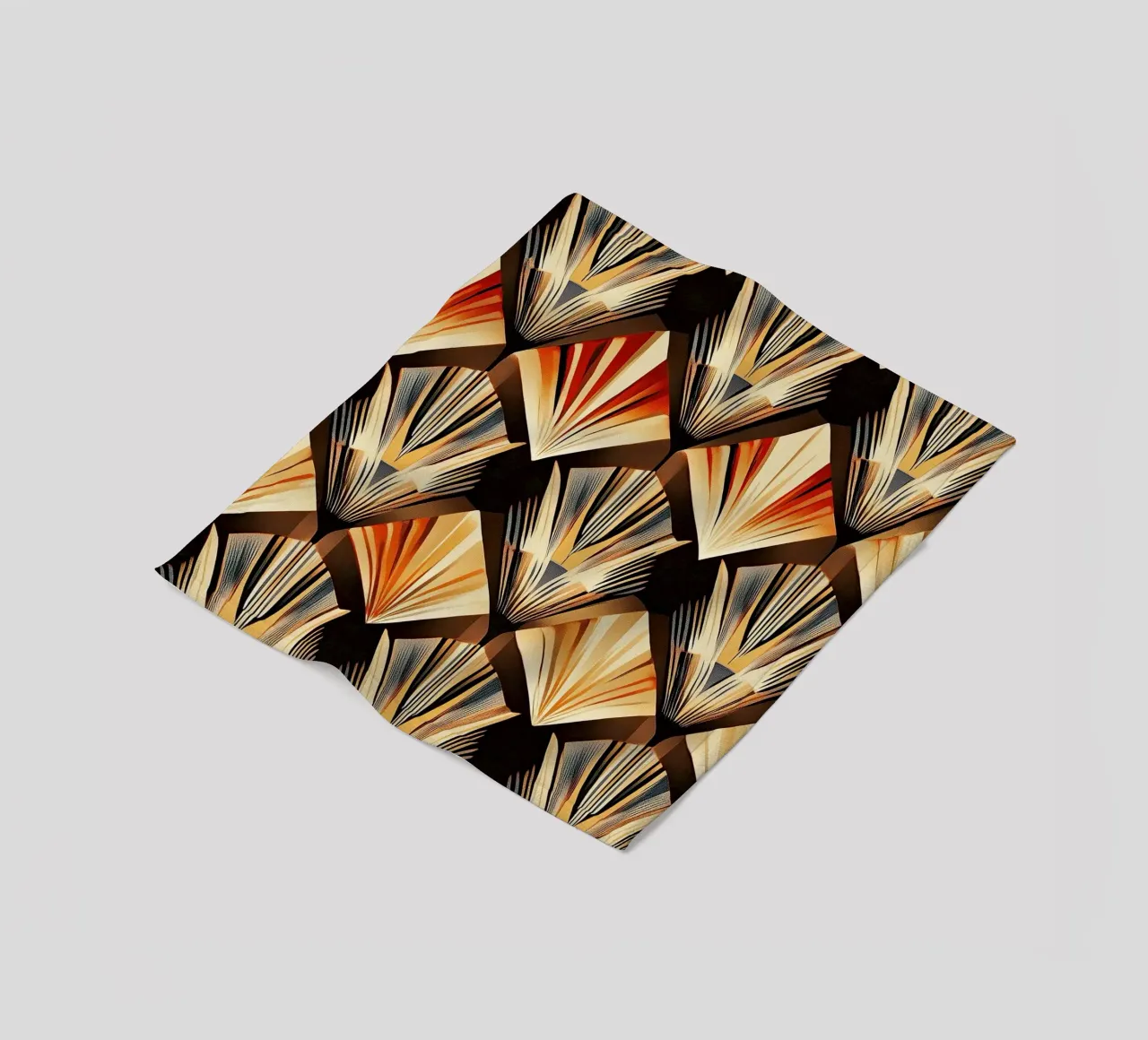 Art Deco "Lustrous Visions" coperta in pile da Golden Era