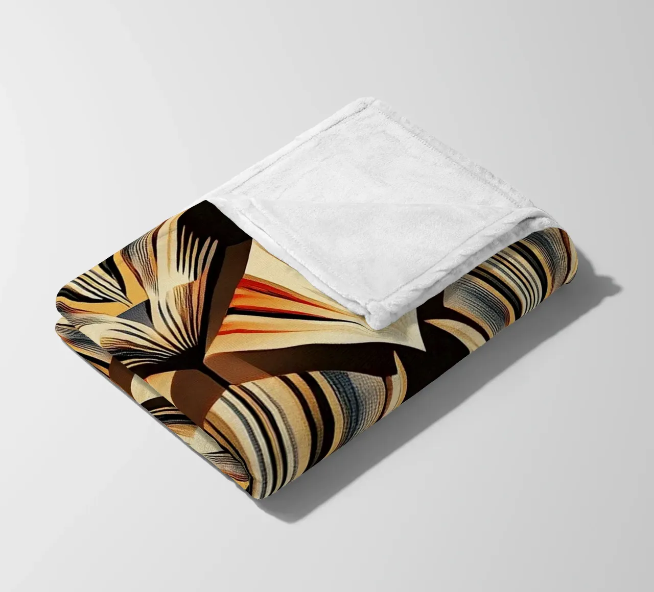 Art Deco "Lustrous Visions" coperta in pile da Golden Era