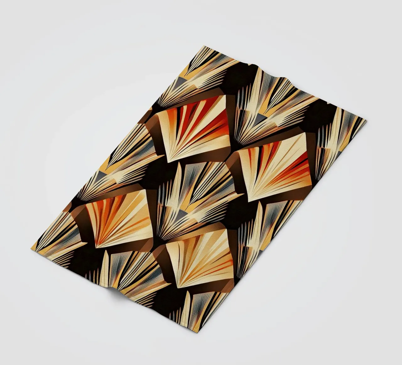 Art Deco "Lustrous Visions" coperta in pile da Golden Era