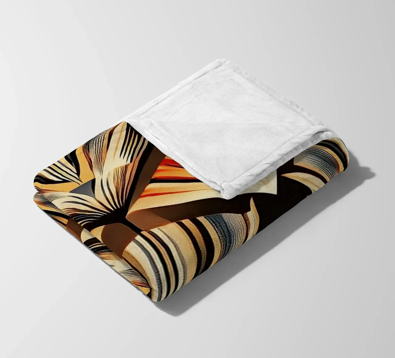 Art Deco "Lustrous Visions" coperta in pile da Golden Era