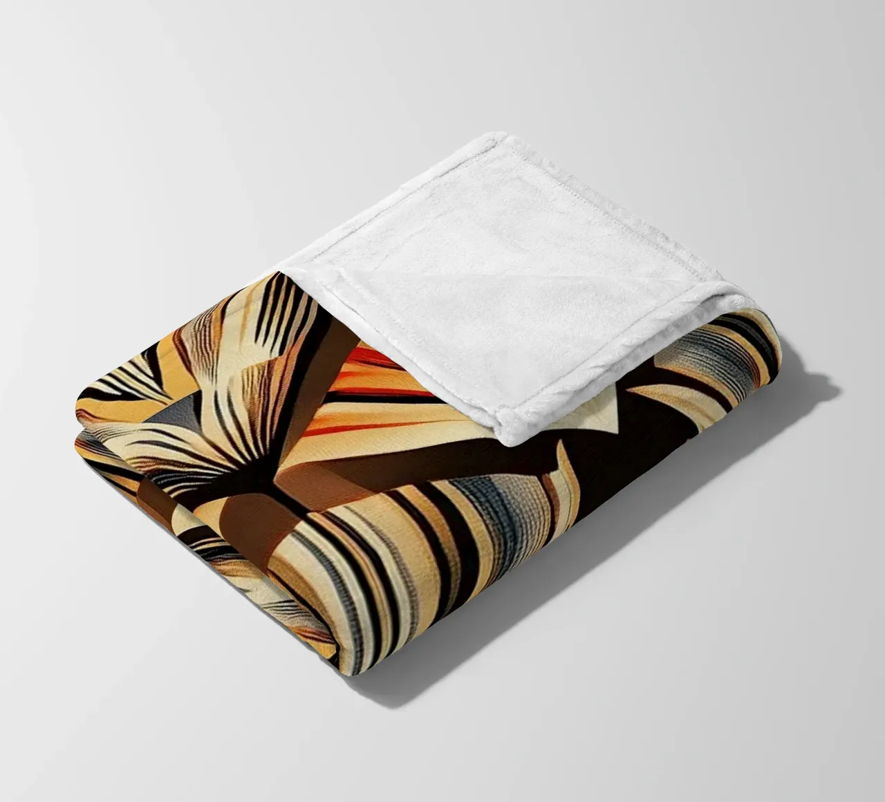 Art Deco "Lustrous Visions" coperta in pile da Golden Era