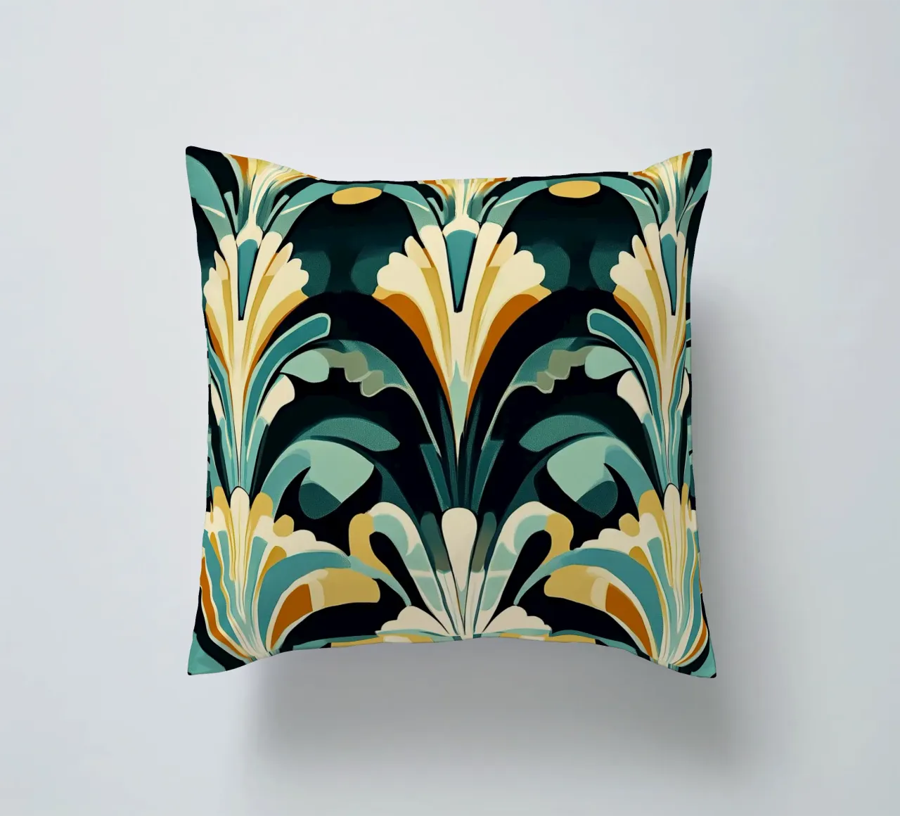 Art Deco "Stylized Splendor" cuscino da Golden Era
