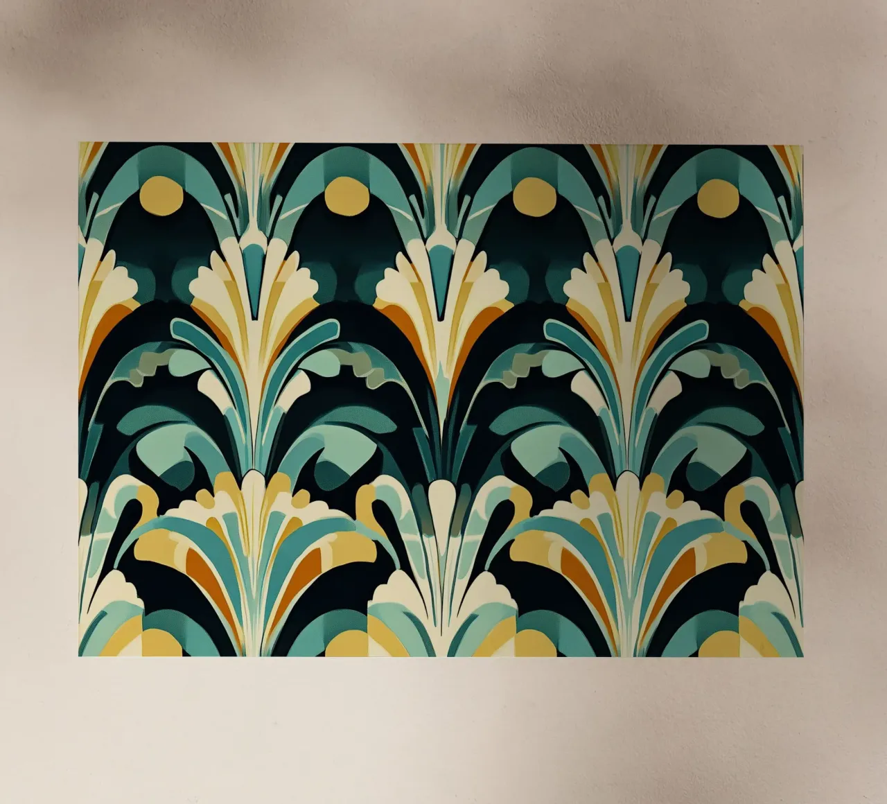 Art Deco "Stylized Splendor" pellicola backlit da Golden Era