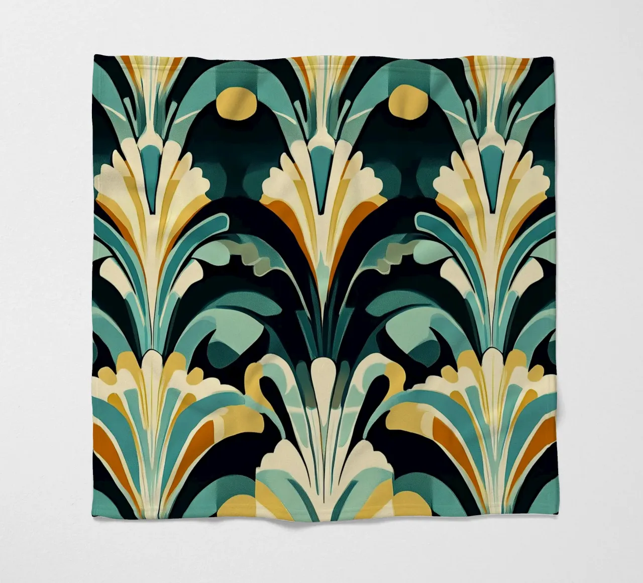 Art Deco "Stylized Splendor" coperta in pile da Golden Era
