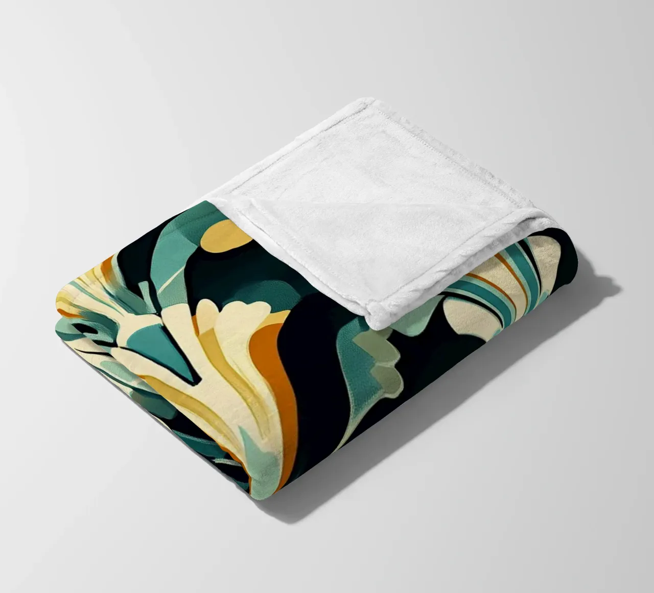 Art Deco "Stylized Splendor" coperta in pile da Golden Era