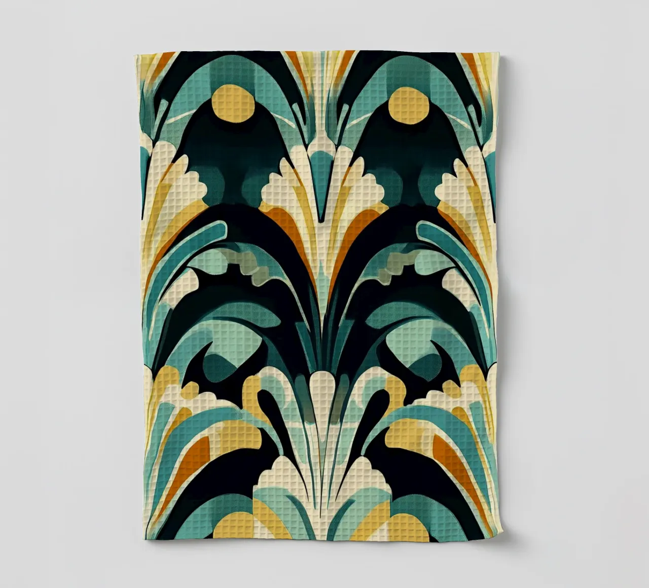 Art Deco "Stylized Splendor" Geschirrtuch von Golden Era