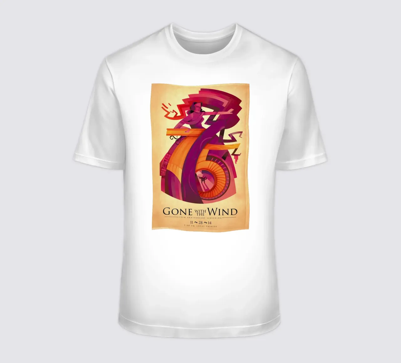 Gone With the Wind: 75th t-shirt da Sean Loose
