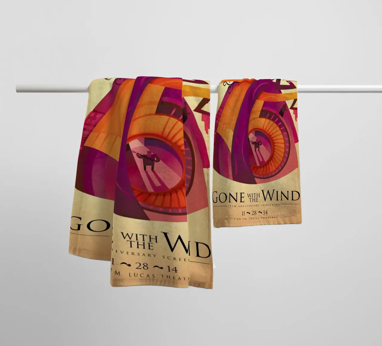 Gone With the Wind: 75th asciugamano da bagno da Sean Loose