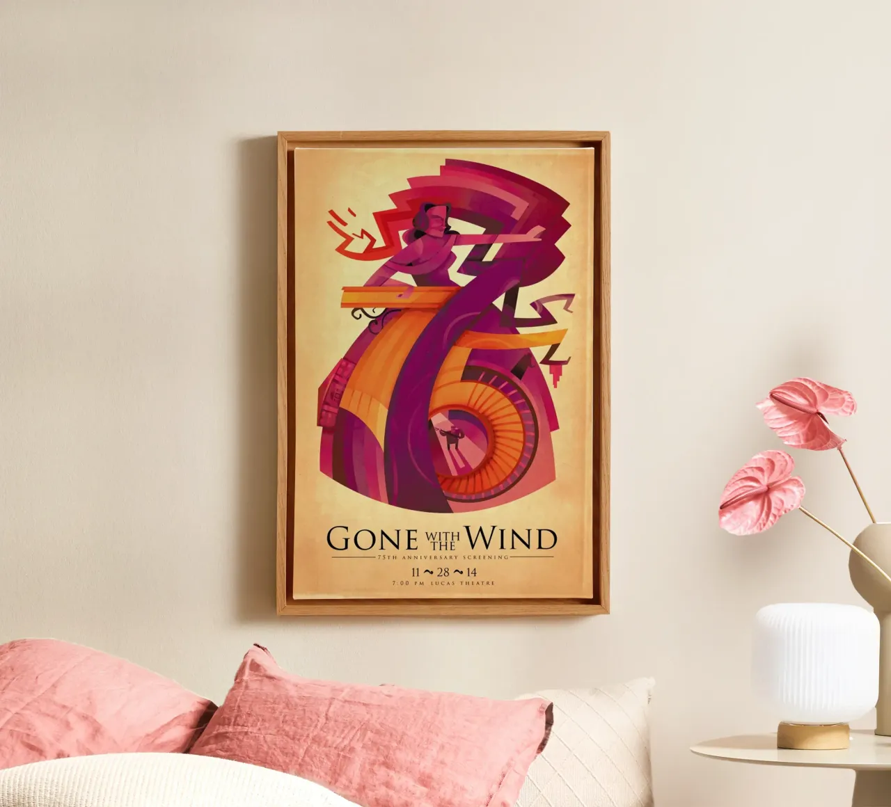 Gone With the Wind: 75th tela con Cornice a cassetta da Sean Loose