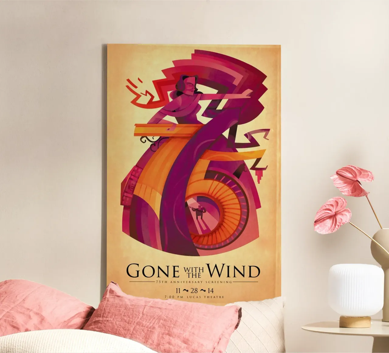 Gone With the Wind: 75th tela con Cornice a cassetta da Sean Loose