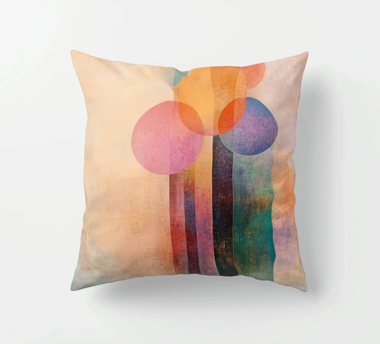 Fiori astratti dai colori allegri cuscino da Imagine