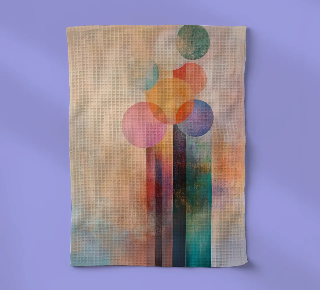 Fiori astratti dai colori allegri canovaccio da cucina da Imagine