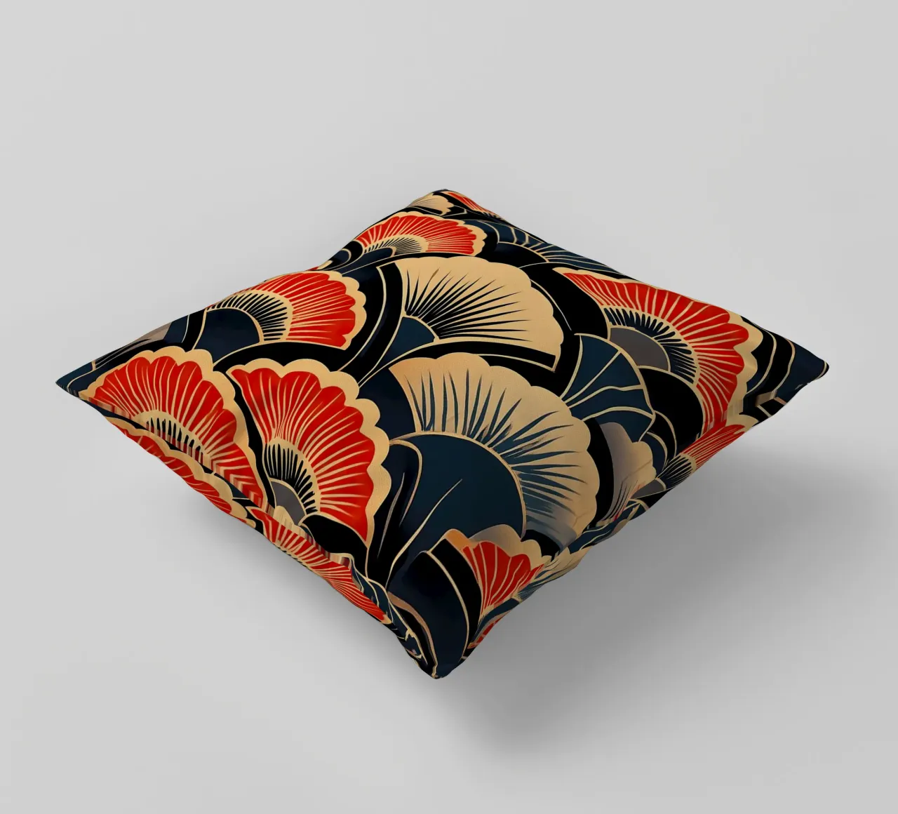 Art Deco "Symphony in Lines" cuscino da Golden Era