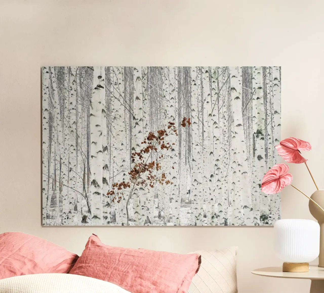 From White - donghee HAN poster con telaio in plastica da Pictufy