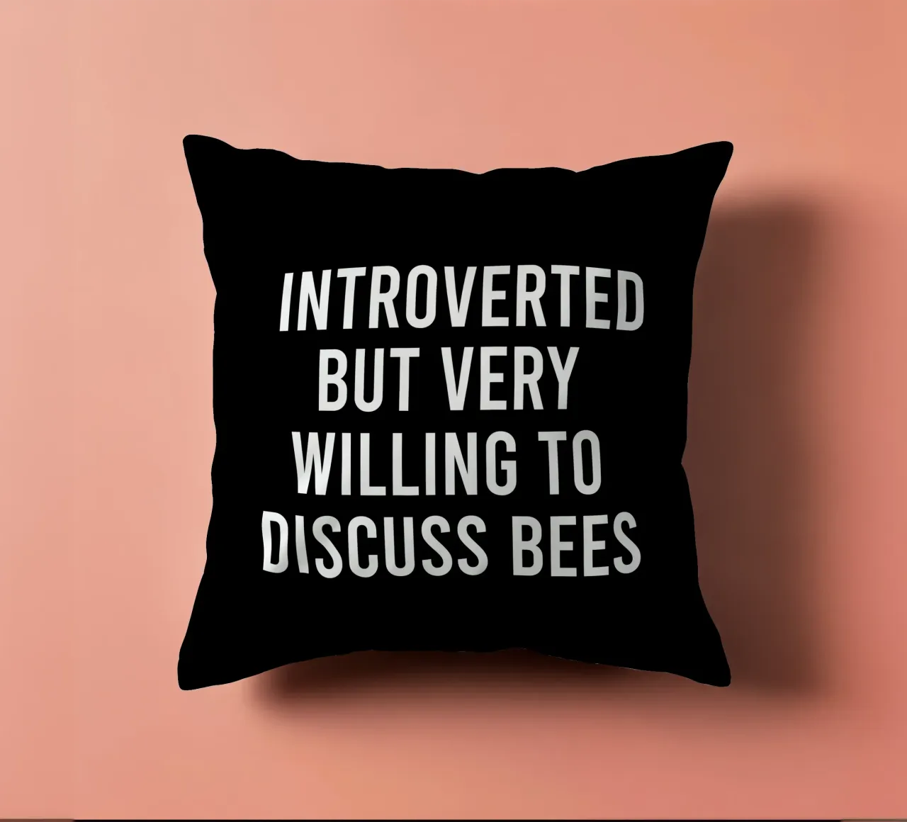 Introverted but very willing to discuss bees coussin de happieeagle