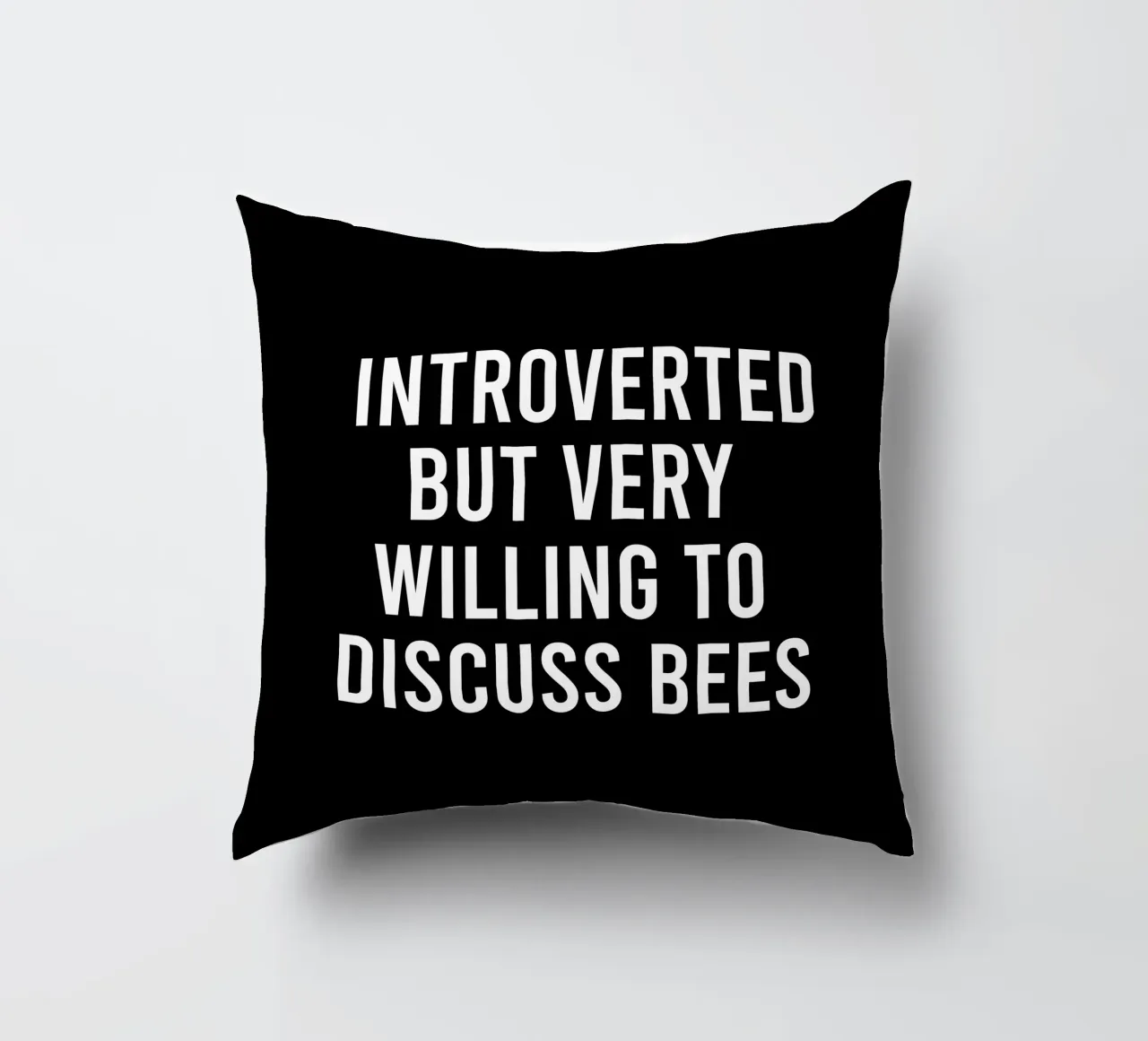 Introverted but very willing to discuss bees coussin de happieeagle